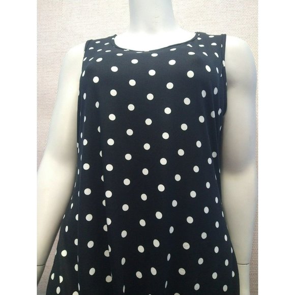 Plus size Polka dotted Maxi Dress Beach Summer Vacay cover-up front tie - Picture 3 of 9